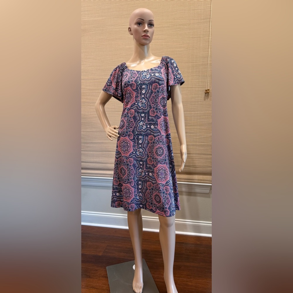 Signature by Robbie Bee Flutter Sleeve Dress